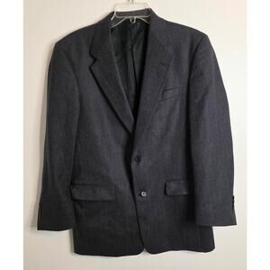 Hart Schaffner Marx Nordstrom Men's Gray Tweed Fully Lined Wool Suit Coat Blazer